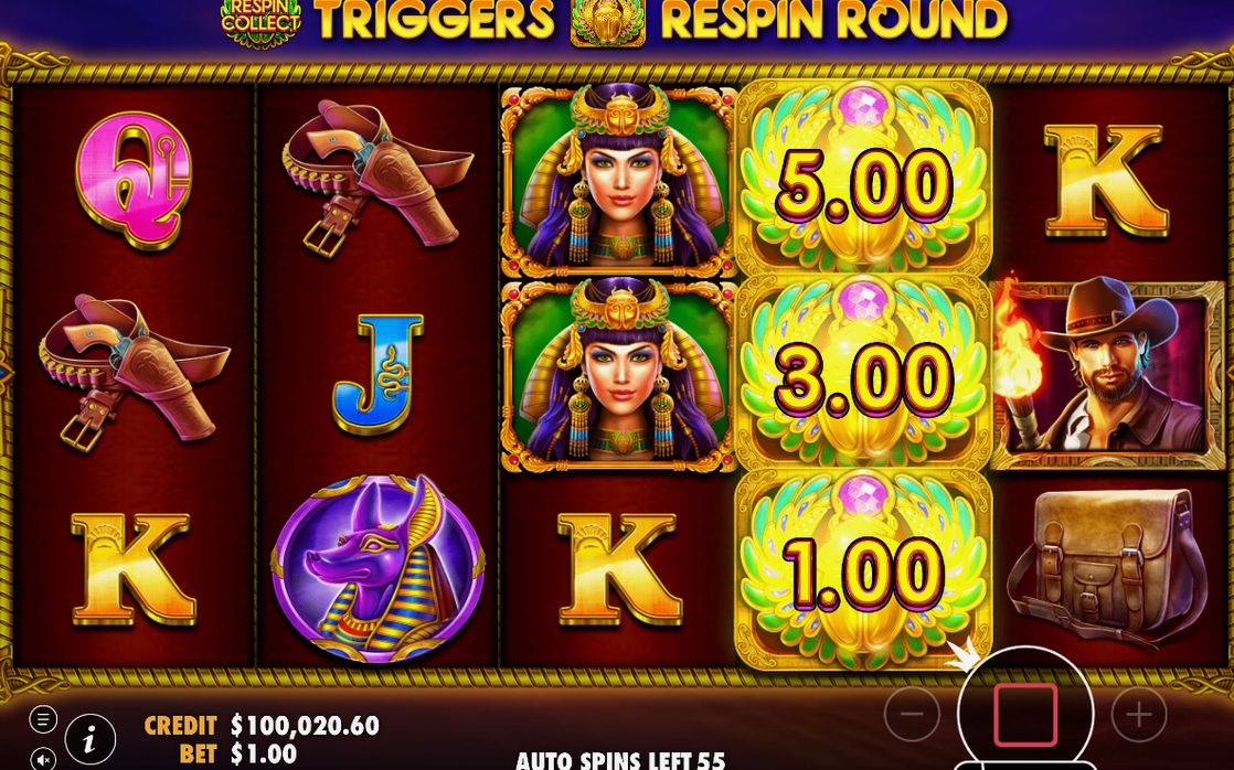 Bonusläge med Wild, Multiplier och Respin i spelet